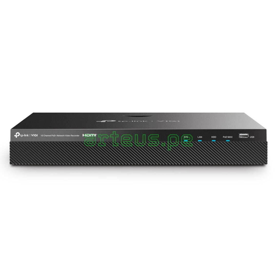 TP-LINK VIGI NVR2016H-16MP-4TB Grabador de Vídeo NVR 16 Canales PoE+ 4K HDD 4TB