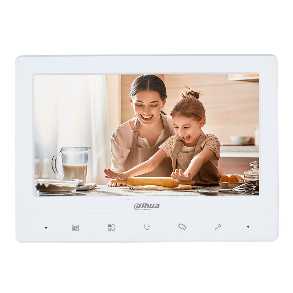 DAHUA DHI-VTH1010J Monitor analógico pantalla LCD táctil 4.3" para usar con videoportero color blanco