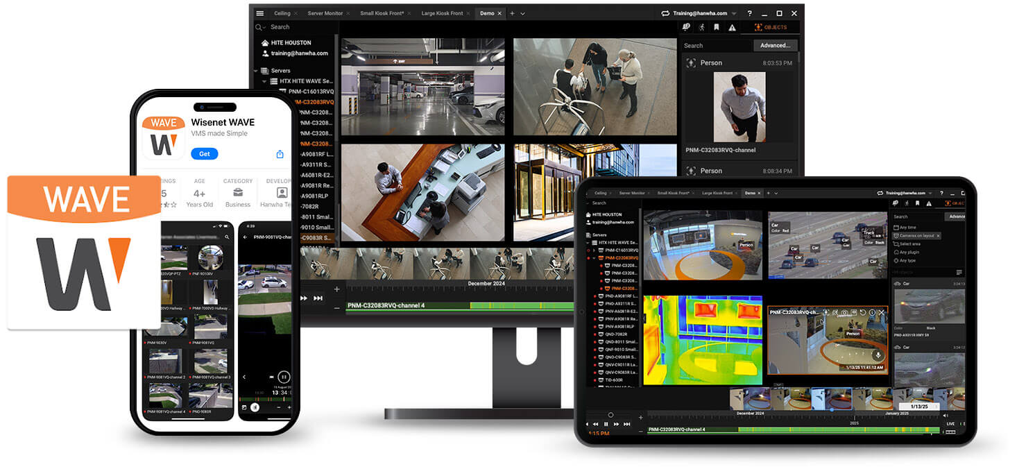 HANWHA VISION Wisenet WAVE Licencia de Grabadora Integrada de 4 canales - WAVE-EMB-04