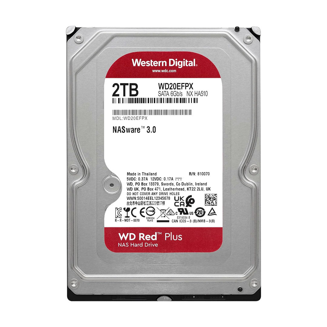 WESTERN DIGITAL WD20EFPX WD RED PLUS Disco Duro Rojo 2 B 5400RPM 3.5"