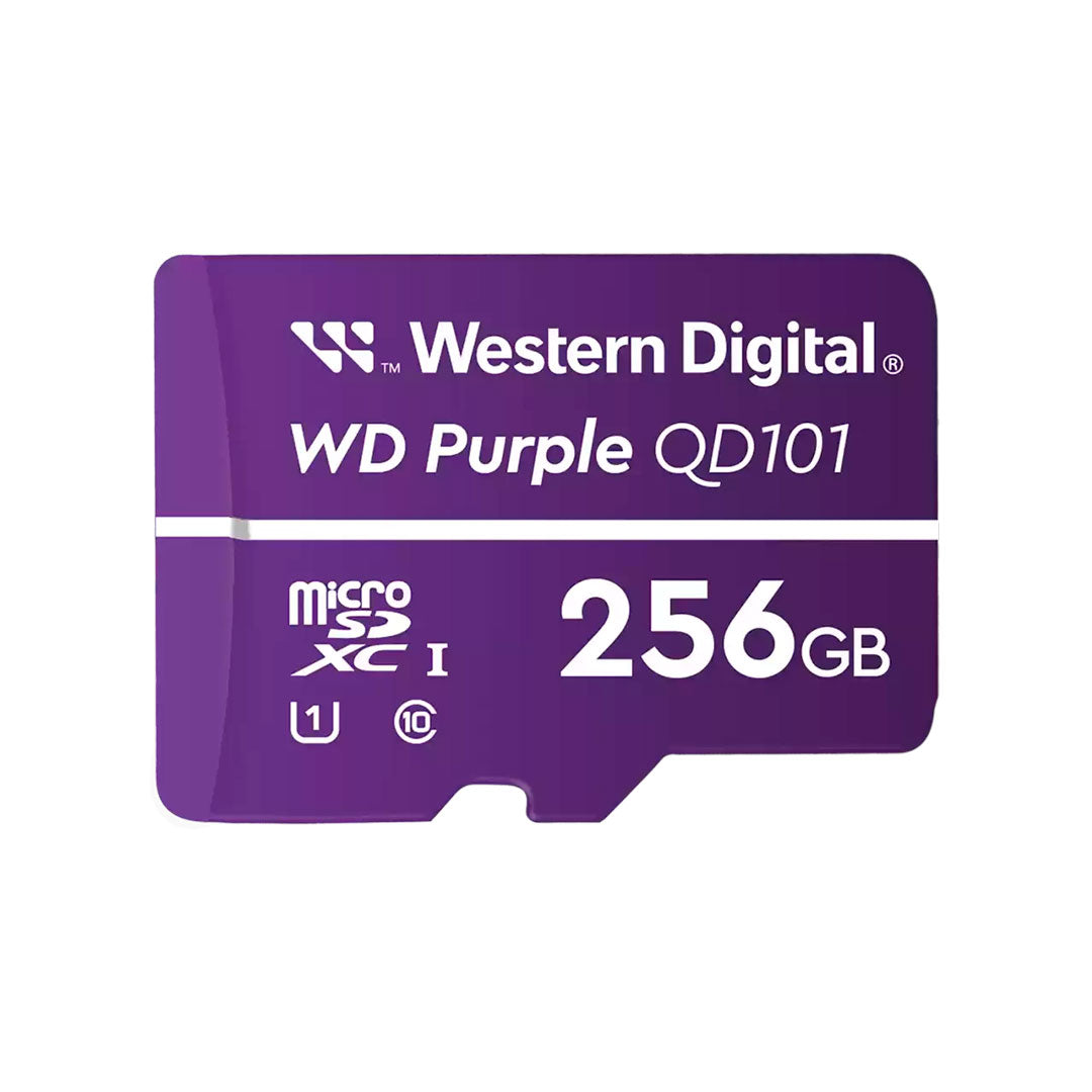 WD Purple QD101 Tarjeta microSD 256GB para Videovigilancia WDD256G1P0C