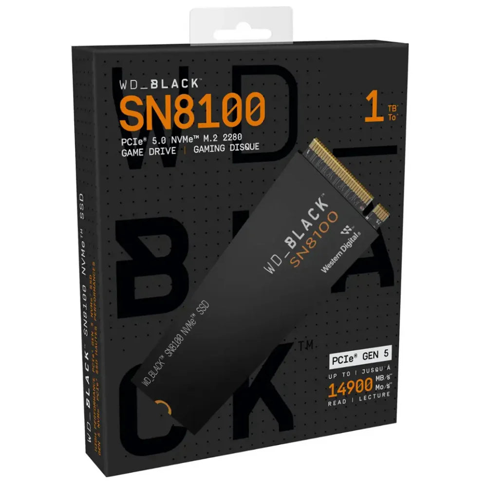 WESTERN DIGITAL WDS100T1X0M Unidad SSD Negro - 1TB SN8100 NVMe