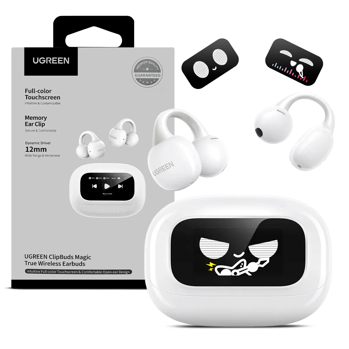 UGREEN WS208 55136 Auriculares ClipBuds Magic Bluetooth 5.4