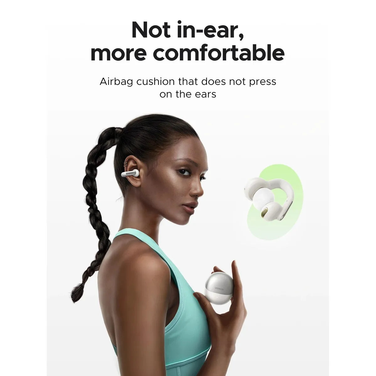 UGREEN WS210 45760 Auriculares Bluetooth 5.4 Hitune S5 IPX5 24 Horas Negro