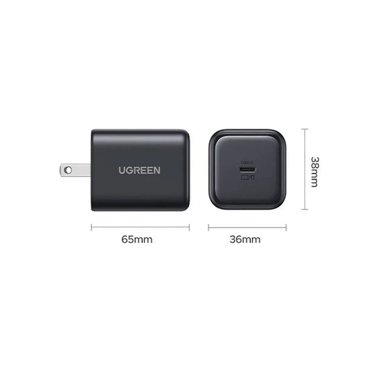 UGREEN X524 65050B Cargador Carga Rapida USB-C GaN 45W