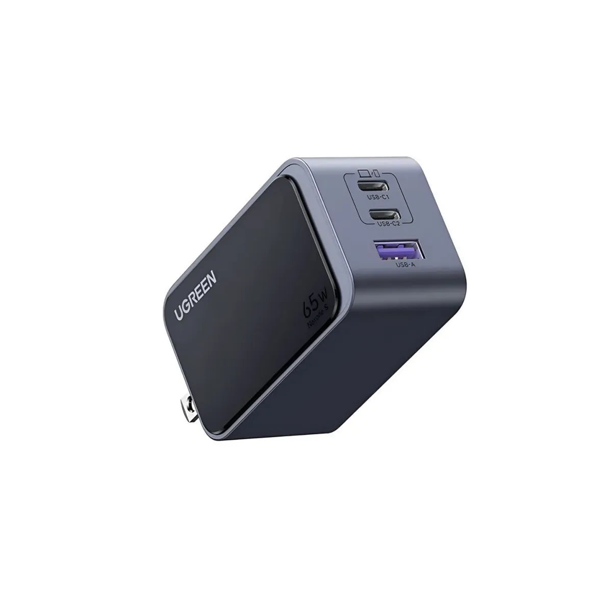 UGREEN X553 45223 Cargador Nexocode 65W 3 Puertos Carga Rapida Gris