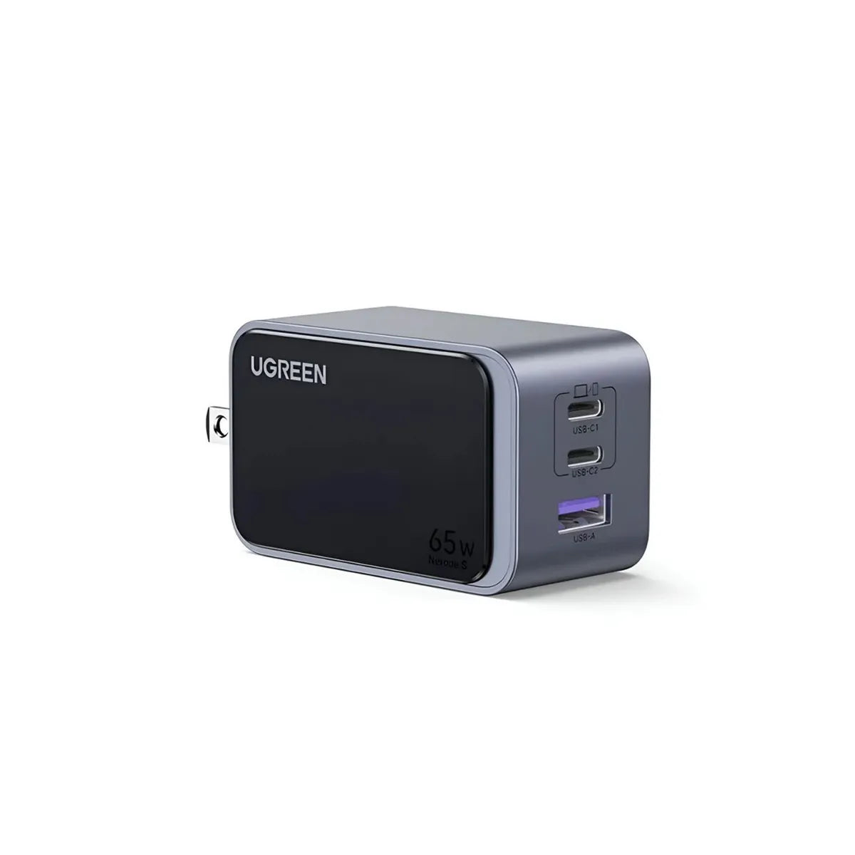 UGREEN X553 45223 Cargador Nexocode 65W 3 Puertos Carga Rapida Gris