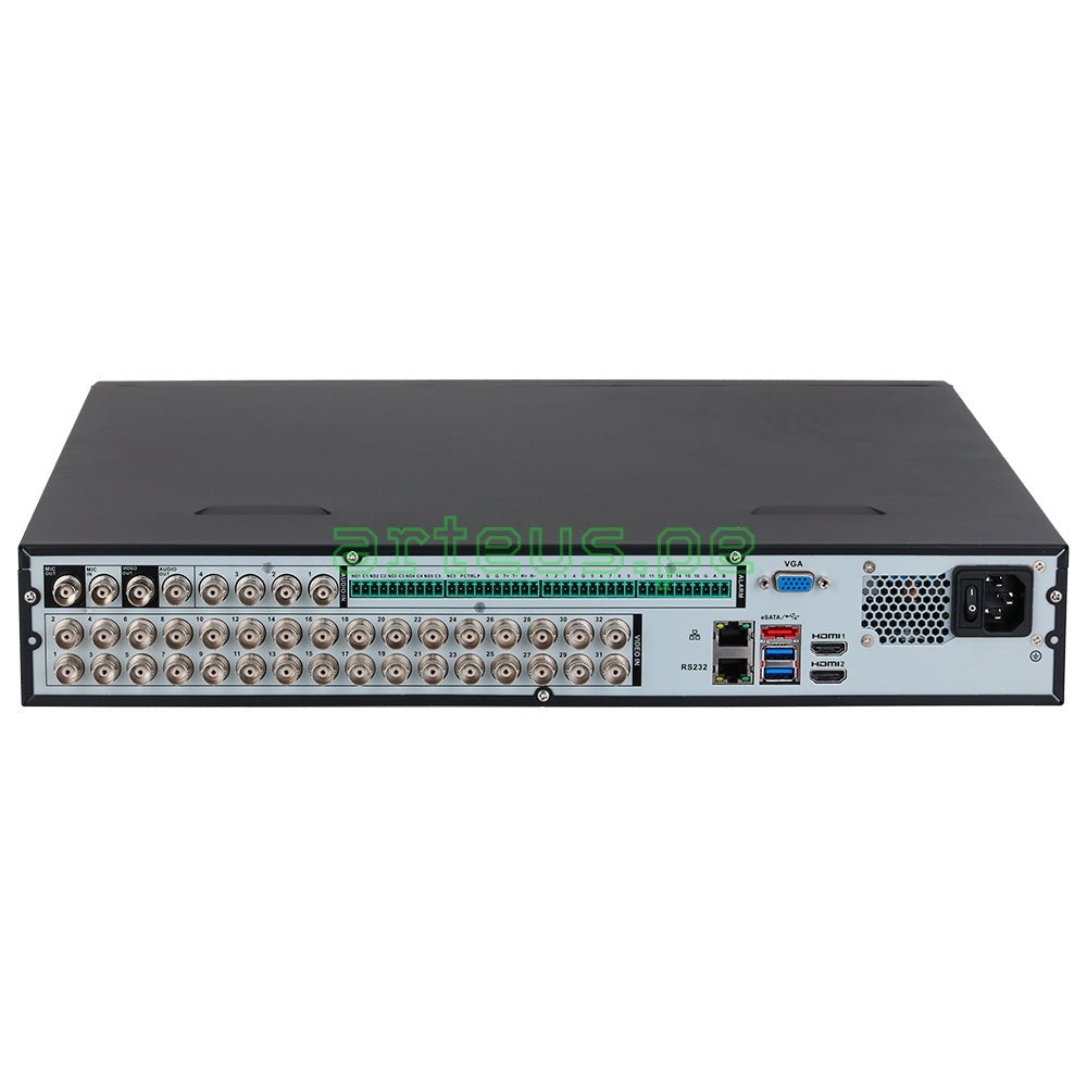 DVR profesional de seguridad con múltiples puertos BNC, USB, HDMI y VGA, para videovigilancia