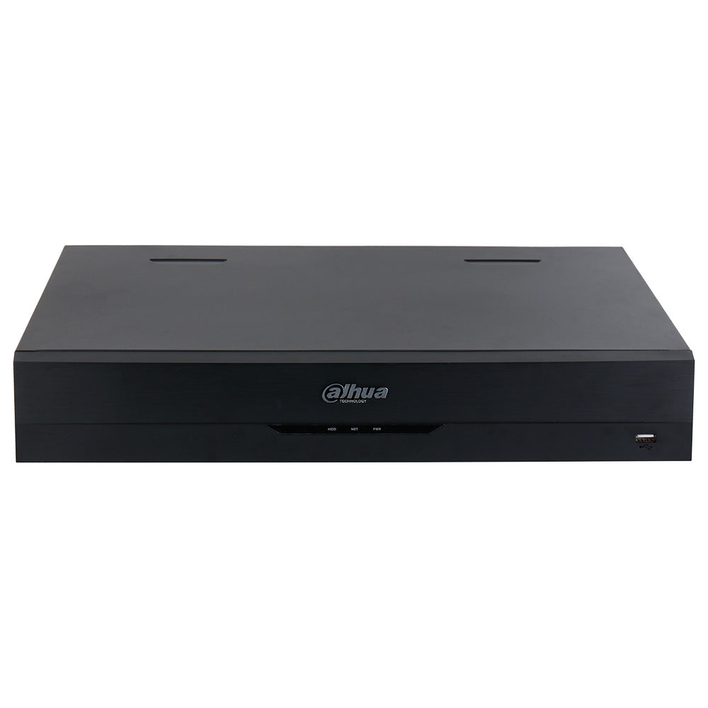 Grabador de video en red NVR Dahua negro para sistema de videovigilancia y seguridad