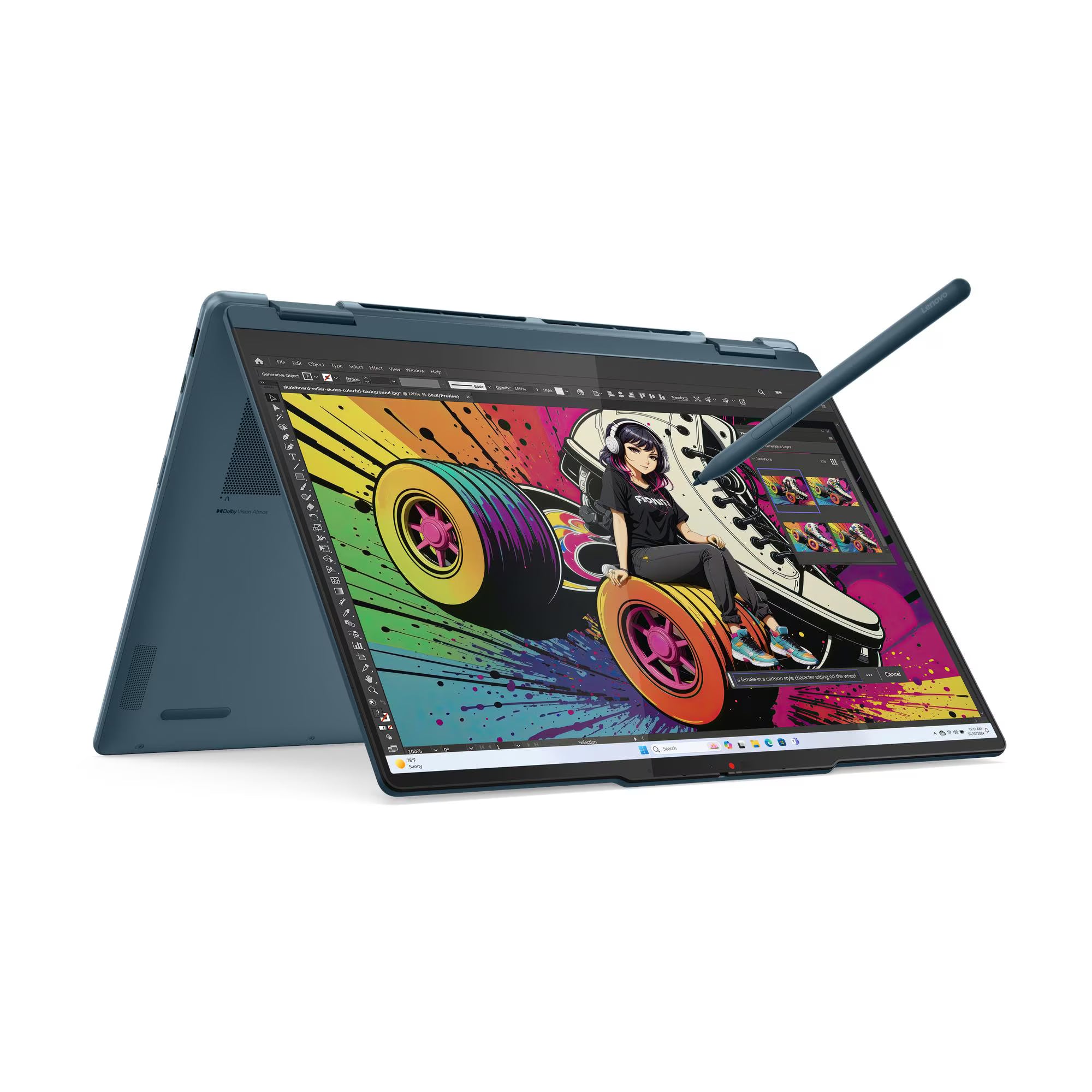 LENOVO Yoga 2 2-in-1 14AKP10 Laptop 14" 2.8K WQXGA+ OLED AMD Ryzen AI 7 350 5.0GHz 32GB DDR5 1TB SSD 83JR006YLM