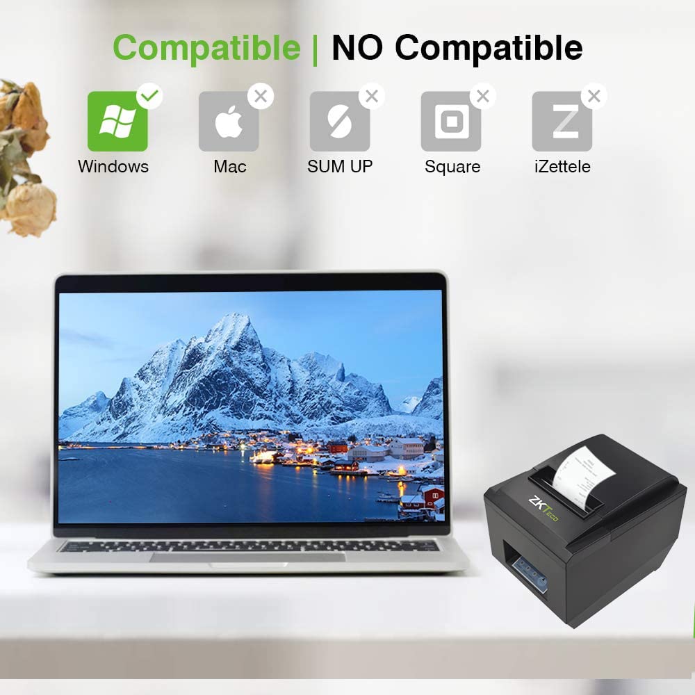 ZKTECO ZKP8005 Ticketera Impresora Térmica para Sistema de Facturación USB