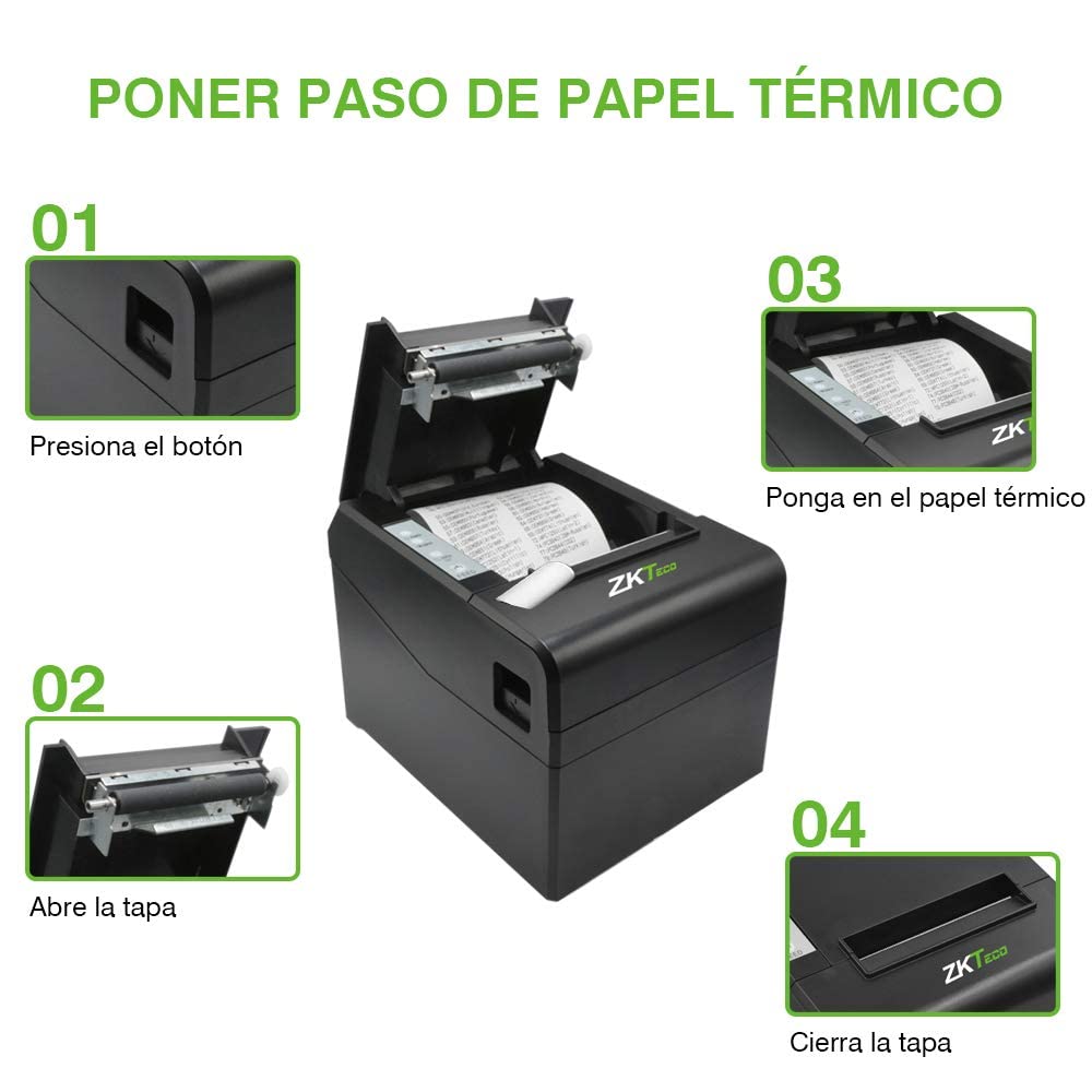 ZKTECO ZKP8005 Ticketera Impresora Térmica para Sistema de Facturación USB