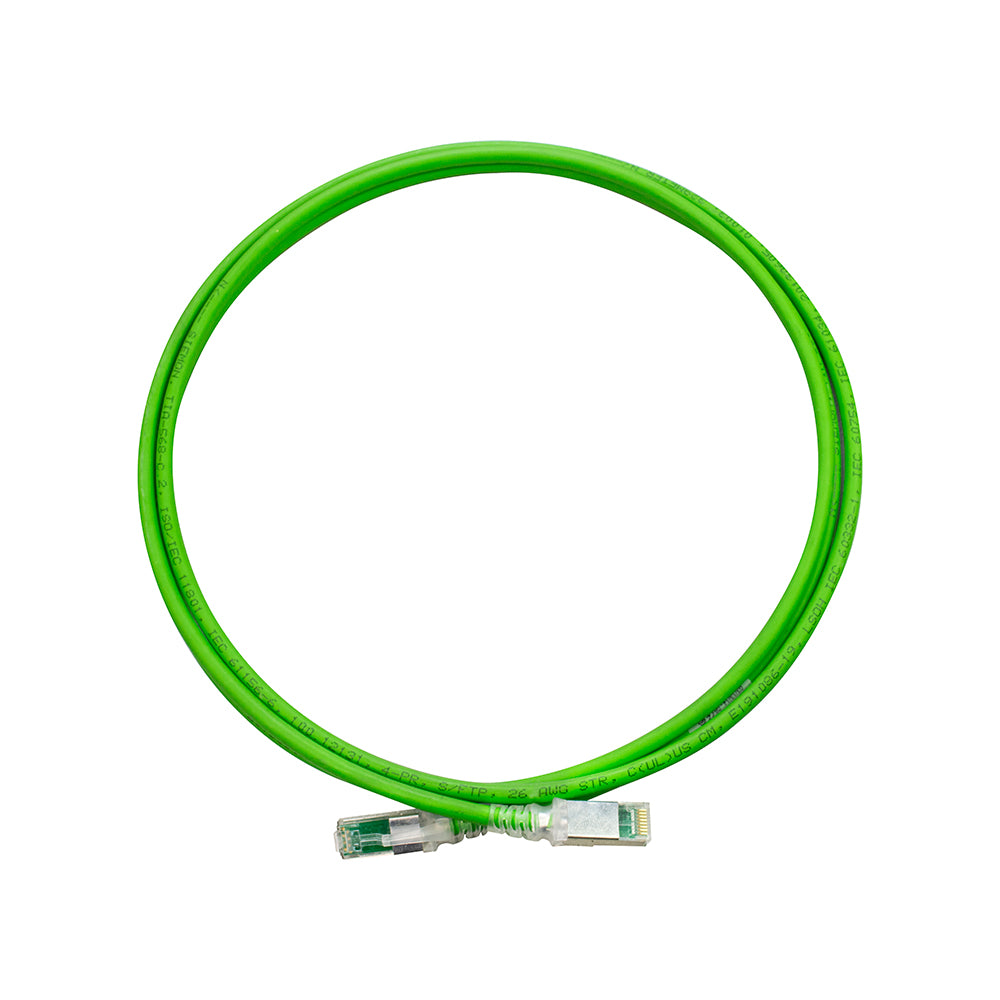 SIEMON ZM6A-S07-07B PATCH CORD, CAT6A, LSZH 2.1M, Color Verde