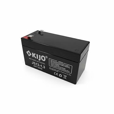 KIJO JS12-1.3AH Batería 12V-1.3AH Seca AGM para UPS y Paneles Solares 9.7x4.3x5.2cm