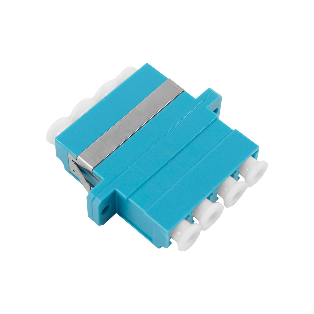OPFIBRA ADLCU-QD-SM-P10 Acoplador de Fibra Óptica LC Quad Monomodo Azul - 10 Unidades