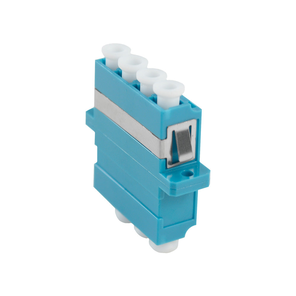 OPFIBRA ADLCU-QD-SM-P10 Acoplador de Fibra Óptica LC Quad Monomodo Azul - 10 Unidades