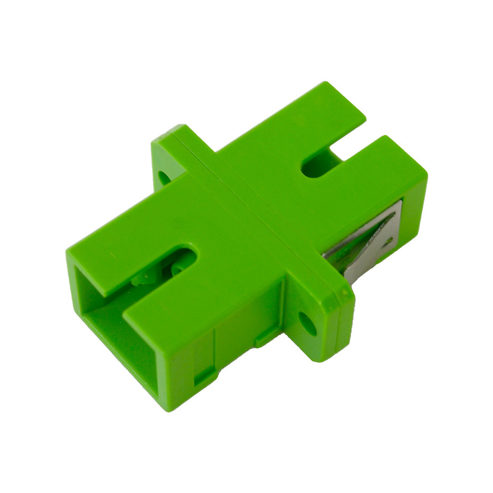 OPFIBRA ADSCA-SX Acoplador FO SC/APC simplex monomodo verde
