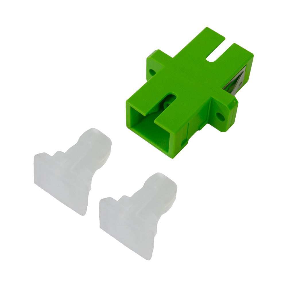 OPFIBRA ADSCA-SX Acoplador FO SC/APC simplex monomodo verde