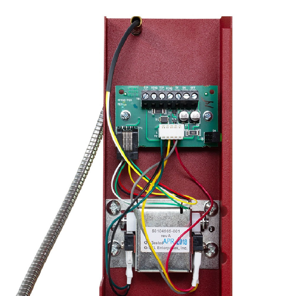 NOTIFIER AFAWS-TELA Chasis telefónico con cable de bobina blindado para estación de bomberos