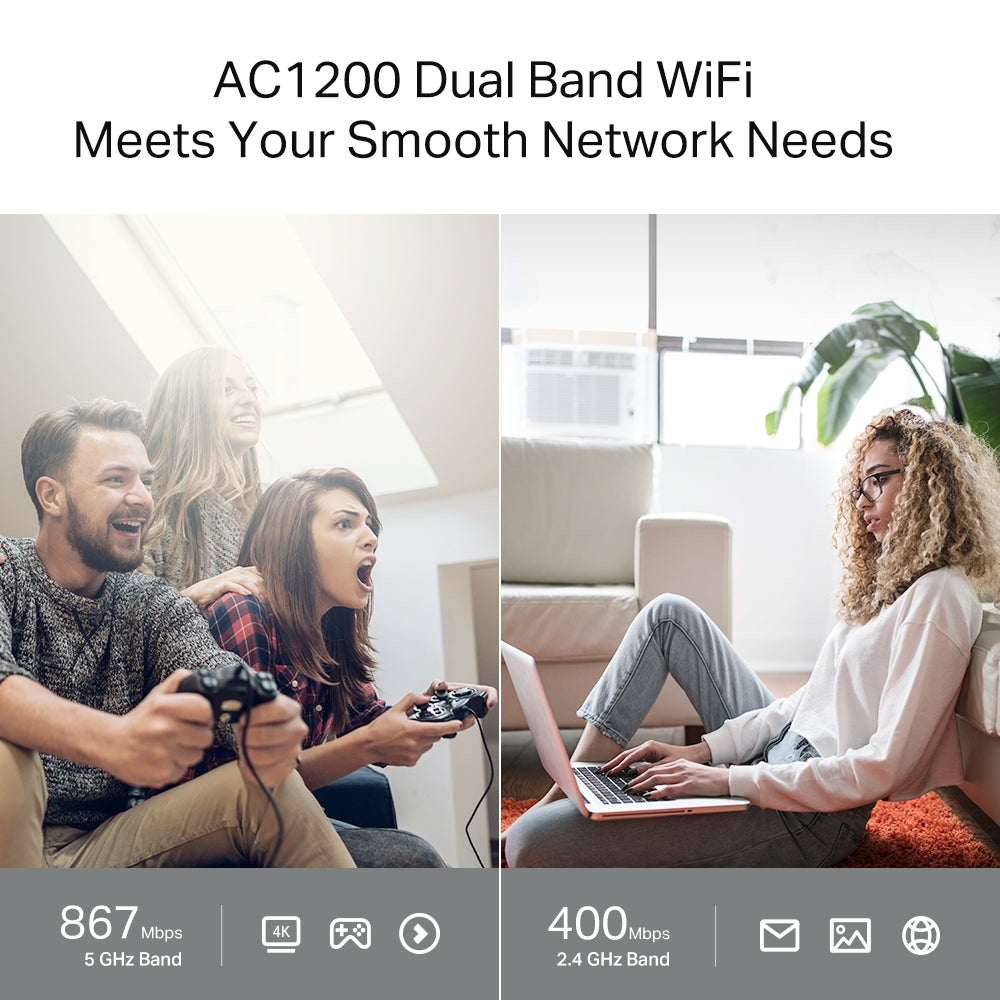 TP-LINK ARCHER C64 Router WiFi5 AC1200 Doble Banda