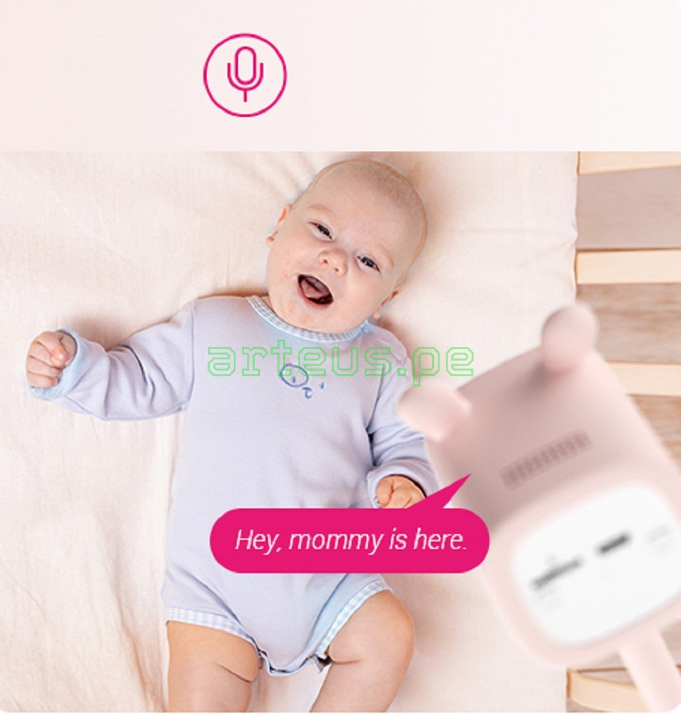 EZVIZ BM1 BABYCAM Cámara VIGILA BEBE WIFI 2MP con Batería Rosado