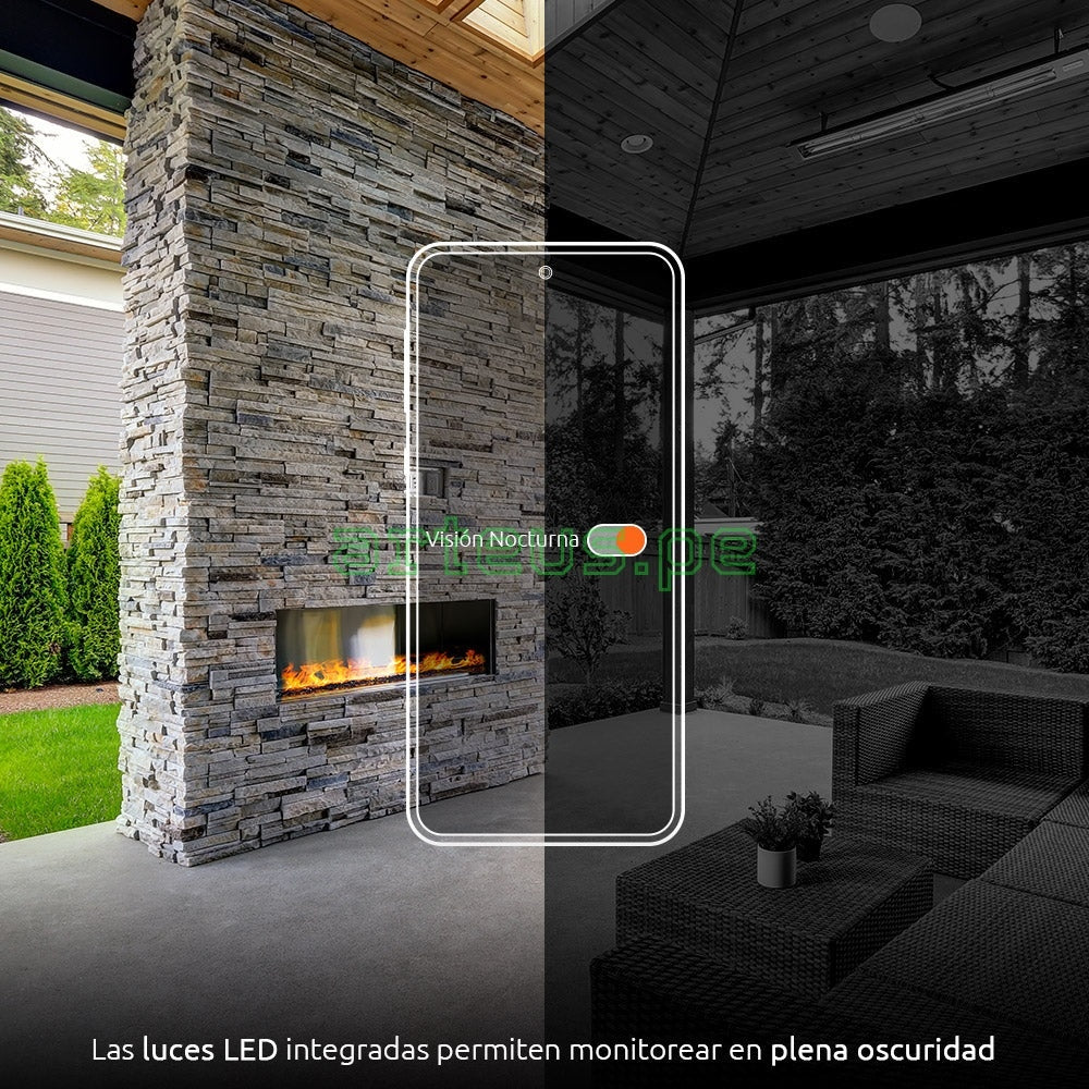 NEXXT SOLUTIONS NHC-F610 Cámara de Seguridad WIFI Con Proyector Activado por Movimiento