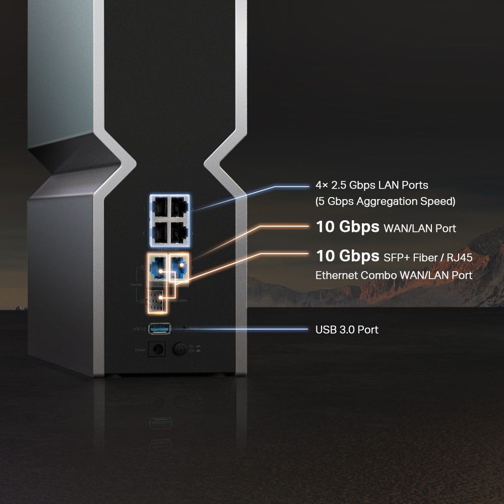 TP-LINK ARCHER BE800 Router WiFi7 BE19000 Triple Banda