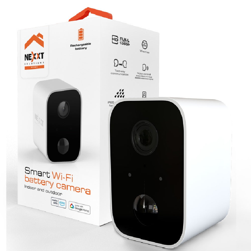 NEXXT SOLUTIONS NHC-O640 Cámara de Seguridad WIFI 2MP Full HD Audio Bidireccional con Batería