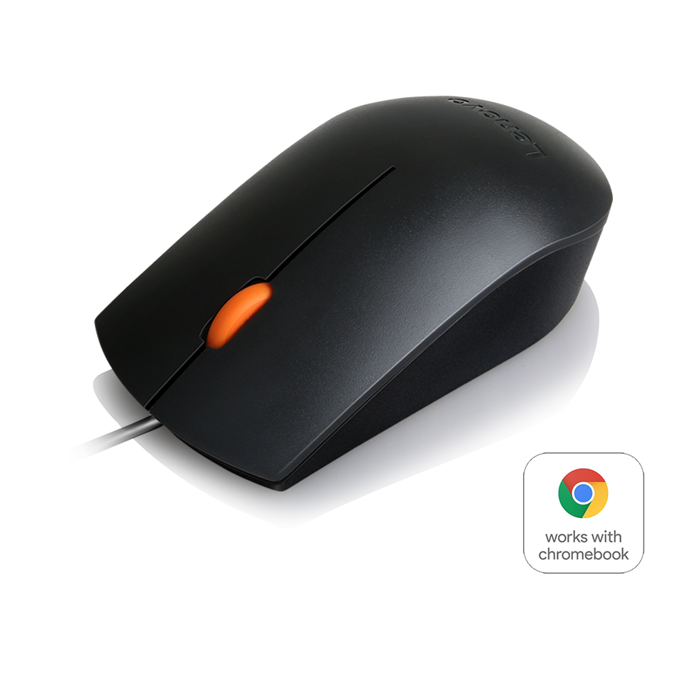 LENOVO 300 Mouse USB Ambidiestro Ergonómico 1600 DPI Negro GX30M39704