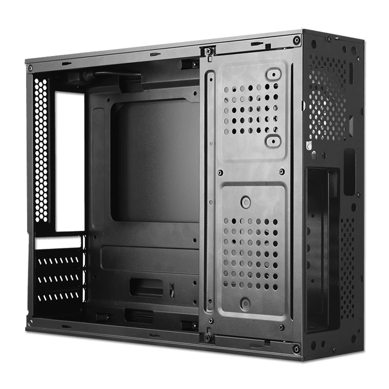 Case SLIM para computadora MICRO ATX, con fuente de 300W, ANTRYX XS-100, Xtreme series, Negro - ARTEUS
