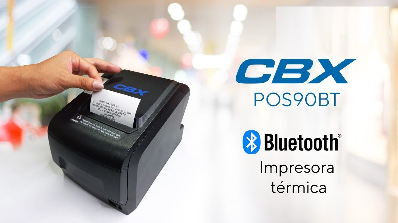 CBX POS-90BT, Impresora Térmica Ticketera 250mm/seg Corte automático BT USB