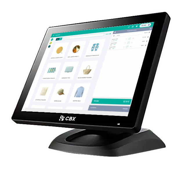 CBX EPOS-6520 Plus-i5 Computador ALL-IN-ONE Para Facturación Electrónica 15" Intel Core i5 16Gb Ram DDR3 SSD 512GB WIFI/BT