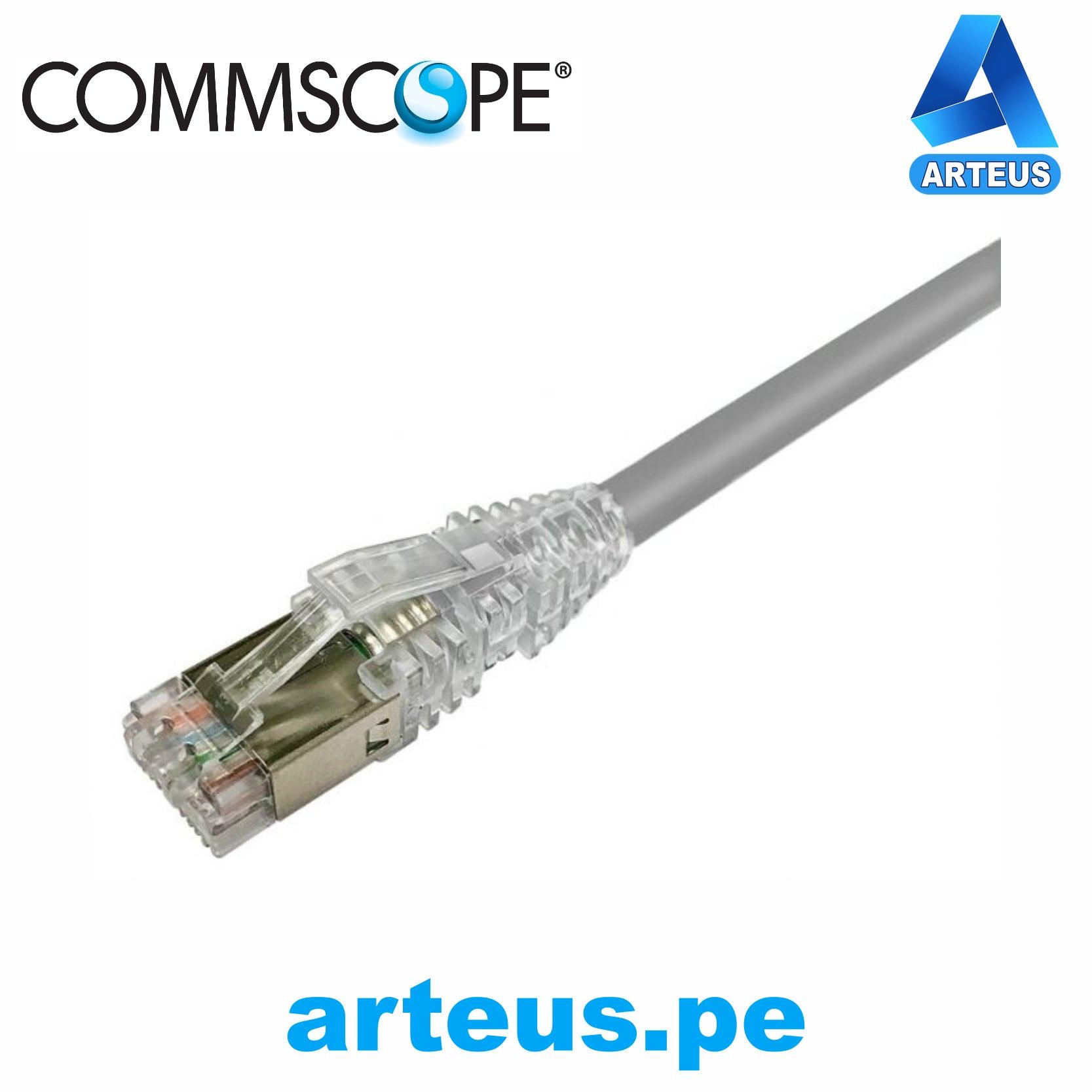 COMMSCOPE NPC6ASZDB-GY001M, Cable patch cord s/ftp multifilar rj-45 cat6a lszh 1.0mts - ARTEUS