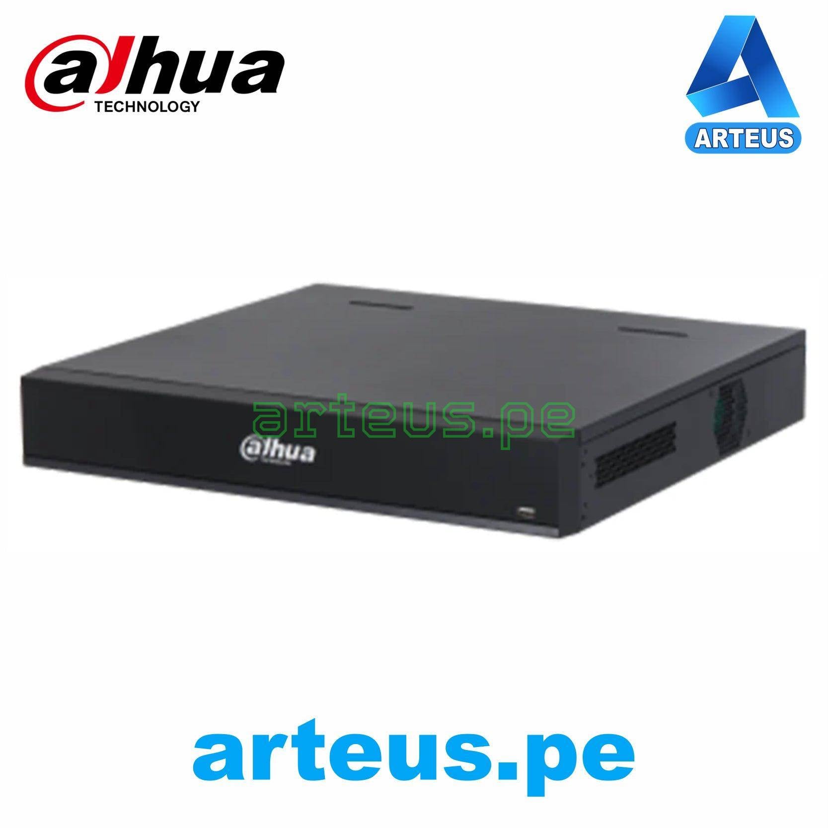 Grabador de video Dahua XVR 16 canales 4K, equipo de seguridad electrónica negro.