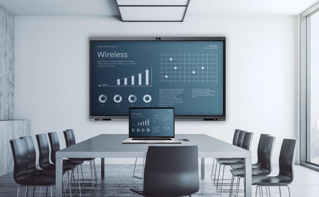 DAHUA DHI-LCH65-MC410-B Pantalla Interactiva Wifi de 65" Ultra-HD 4K con cámara y micrófono incorporado. Doble banda - ARTEUS