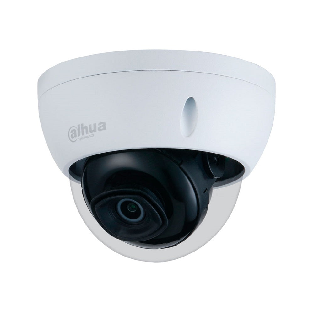 Cámara de videovigilancia domo Dahua blanca para seguridad electrónica y monitoreo