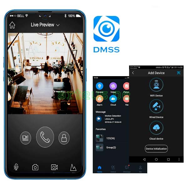 DAHUA NVR2108-4KS3 Grabador NVR 4K 8CH 12MP 80Mbps 1HDD hasta 20TB SMD PLUS