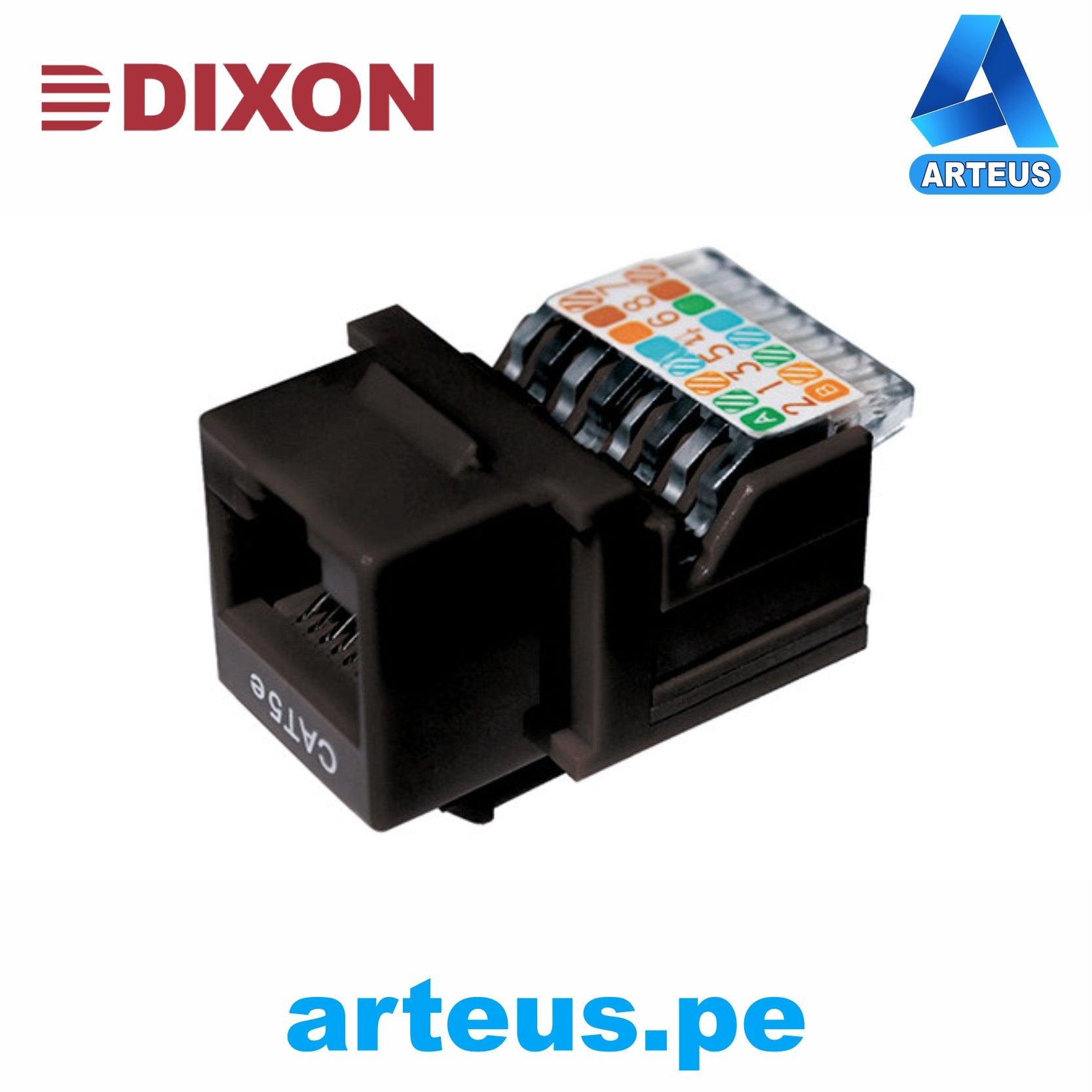 DIXON KJ7-CE-US/BKN, Jack rj45 cat.5e | negro | a presión - ARTEUS