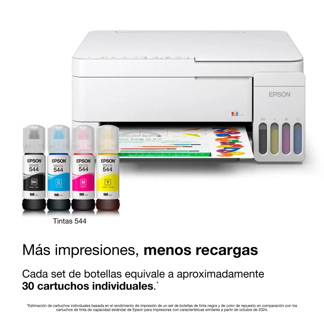 EPSON C11CL62303 EcoTank L3352 Impresora Multifuncional WIFI de tinta continua a color