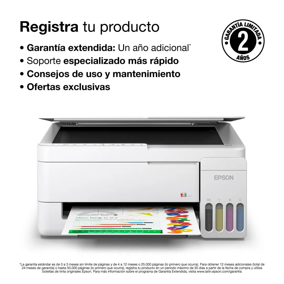 EPSON C11CL62303 EcoTank L3352 Impresora Multifuncional WIFI de tinta continua a color
