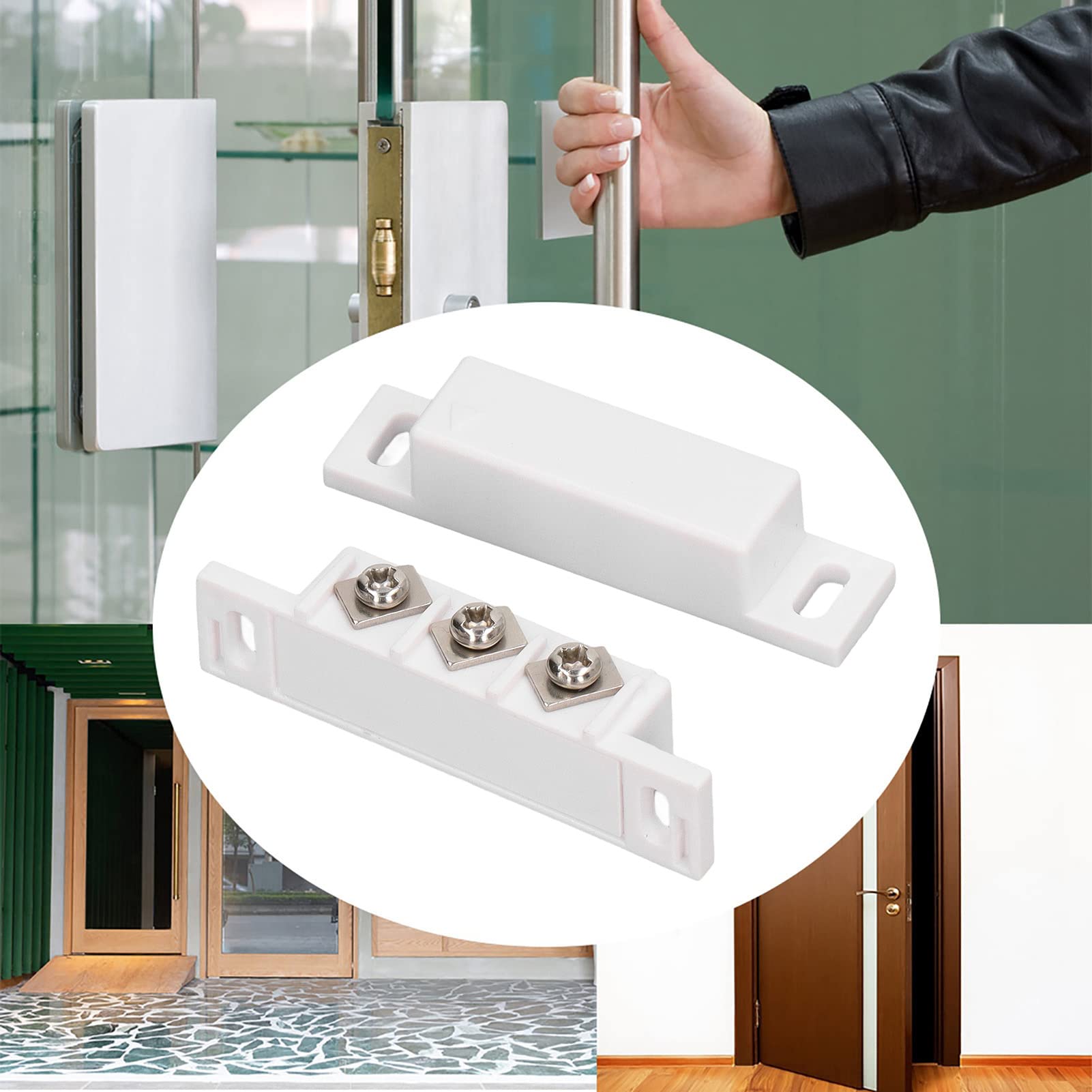HAGROY HG-31A Contacto Magnético Sobreponer 1" para Puertas y Ventanas Blanco