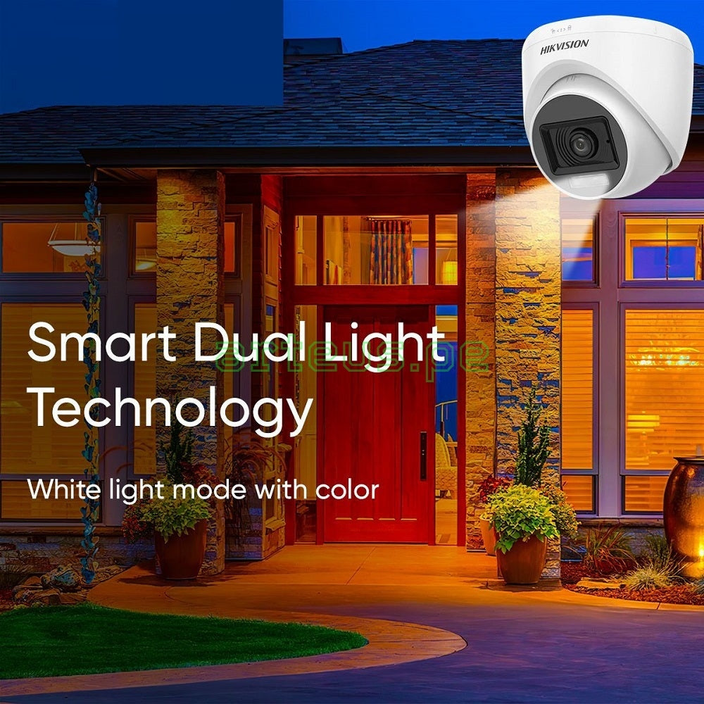 HIKVISION DS-2CE78D0T-LXTS Cámara de Seguridad 2MP Lente Fijo IR40 Audio 2 Vías