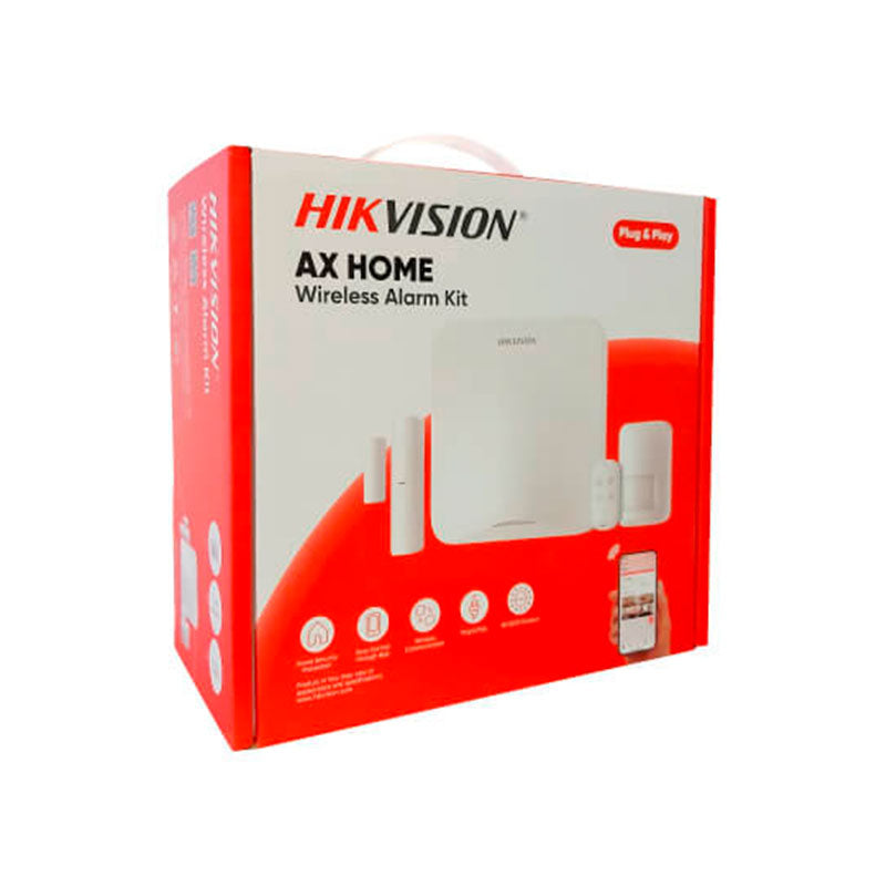 HIKVISION DS-PA201P-KIT-16WB Kit de Alarma Inalámbrico 16 Zonas: Pir Contacto Magnético Pulsador