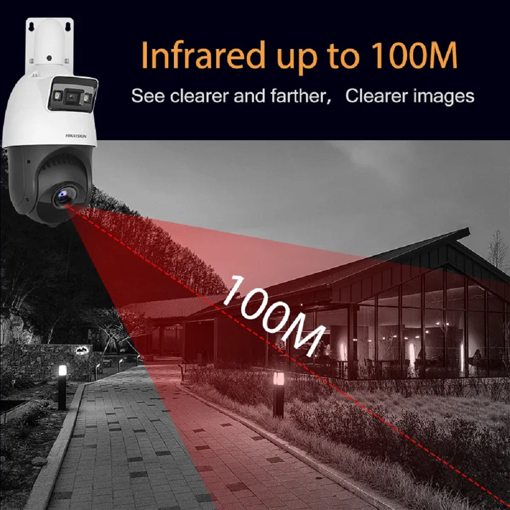 HIKVISION DS-2SE4C425MWG-E Cámara de Seguridad IP PTZ 4+4MP 25x IR100 TandemVu