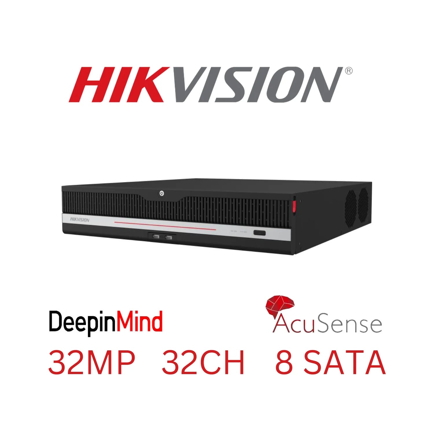 HIKVISION IDS-9632NXI-P8R Grabador NVR 32 Canales 8HDD 2U DeepinMind