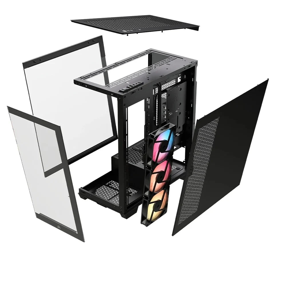 CORSAIR 3500X RS-R ARGB Case para PC Semitorre Negra