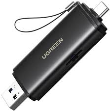 UGREEN 65024 CM803 Lector de Tarjetas USB-C/USB-A 2 en 1