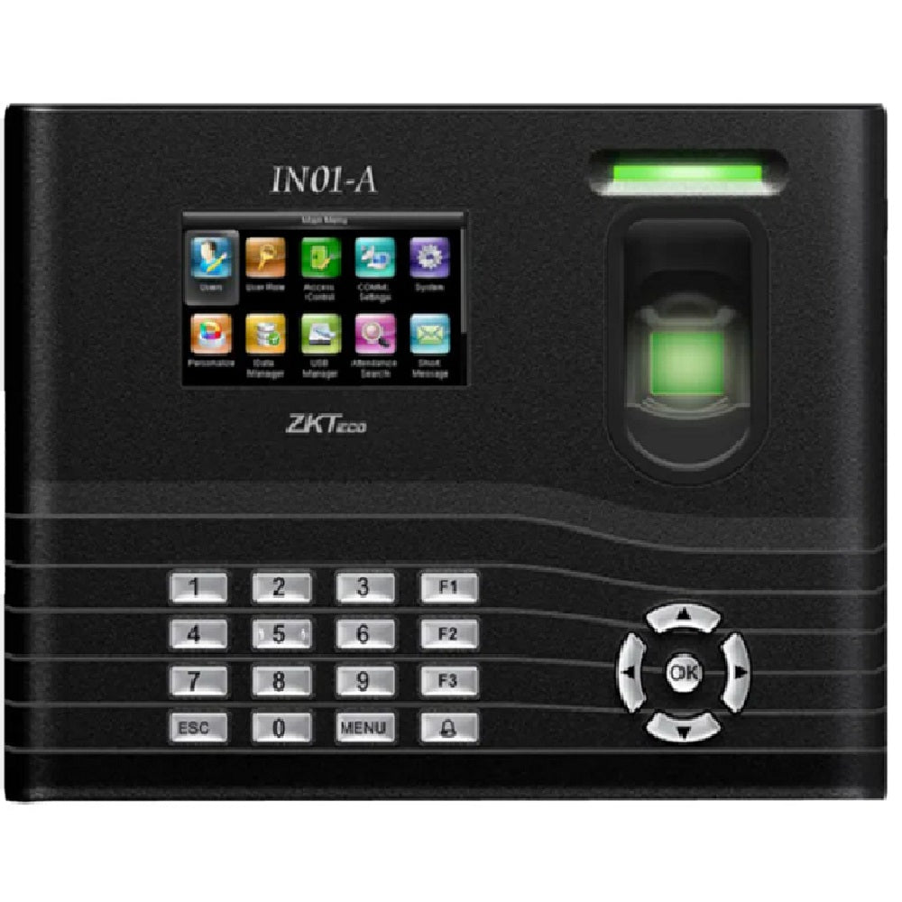 ZKTECO IN01A/ID Control de Acceso y Asistencia con Lector de Huella y Tarjeta