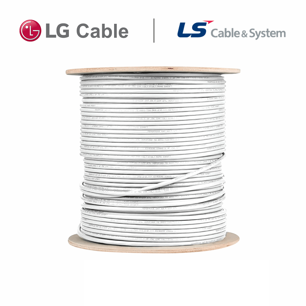 LS CABLE & SYSTEM 1.1LS-FTP6-3-WH Cable F/UTP CAT6A 23AWG LSZH-3 Chaqueta Blanco x 305mts - LG CABLE FTP-A-C6G-E1ZN-M
