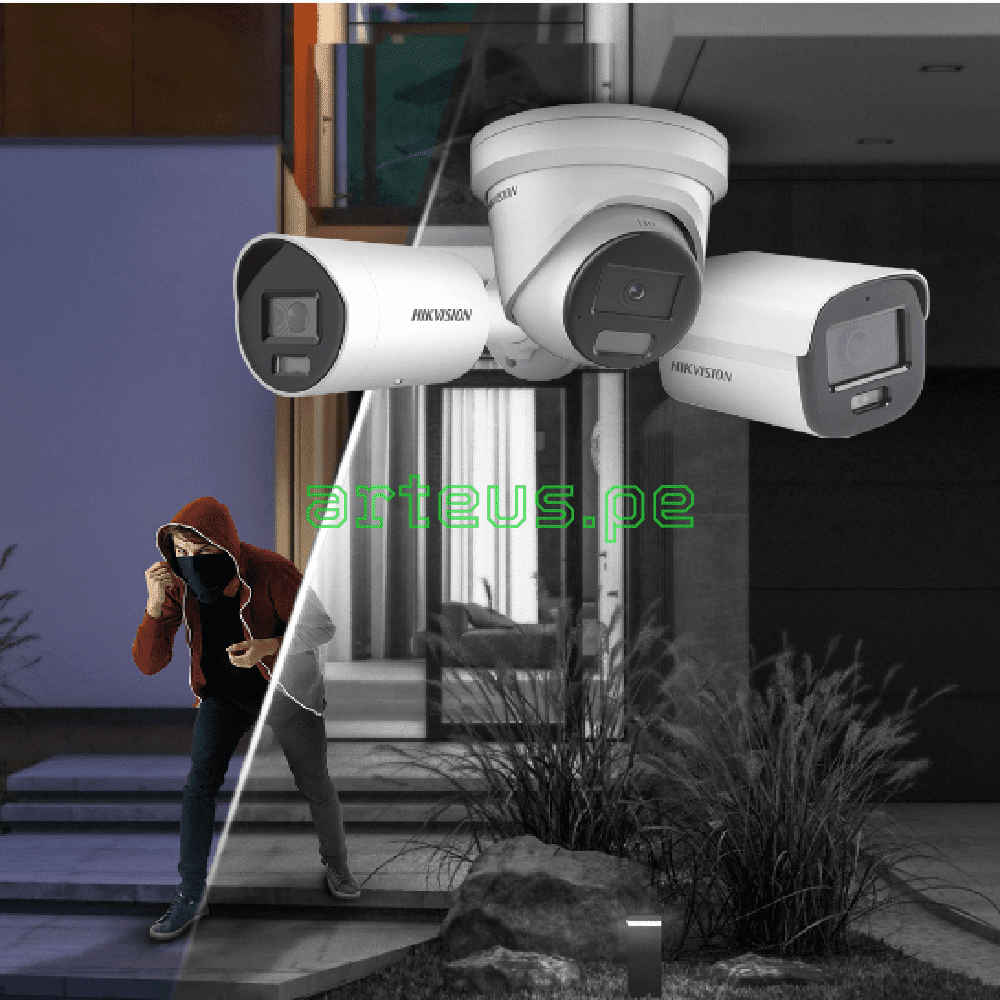 HIKVISION DS-2CD1327G2H-LIU Cámara de Seguridad IP 2MP Lente Fijo IR30 Audio